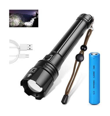 China 30000 Lumens Torch Emergency Zoomable Waterproof Usb Rechargeable Torches Led Flashlights for sale