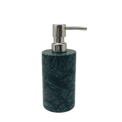 China Sustainable Marble 150ml Lotion Pump Round Indian Green Soap Dispenser Bottle Bath Liquid Soap Pump for Bathroom or Kitchen for sale