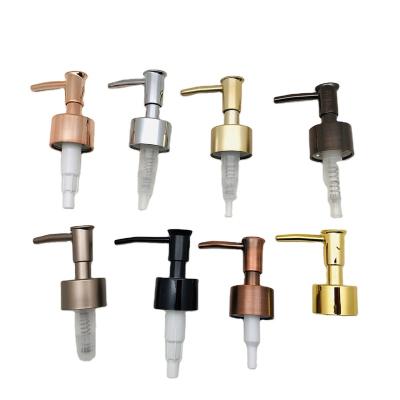 China Replacement Viable Plastic Pump Head Pump ABS MIDE Main Parts For Soap Pump Chrome Plate Rose Gold 28/410 for sale