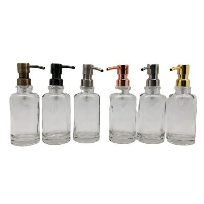 China Sustainable 304 Stainless Steel Pump Head Replacement Rust Free Metal On Available For Lotion Dispenser Soap Pump Chrome 28/410 for sale