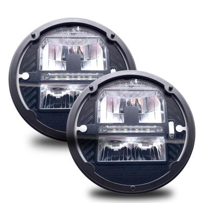 China 32W Klight 12VRound LED Headlights For Truck High Beam And Low Beam for sale