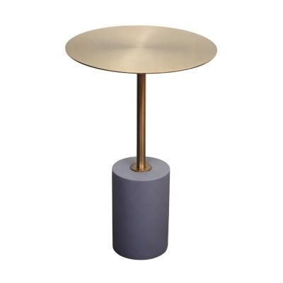 China Modern Nordic Modern Concrete Round Stand Cafe Cement Bedroom Living Room Side Table for sale