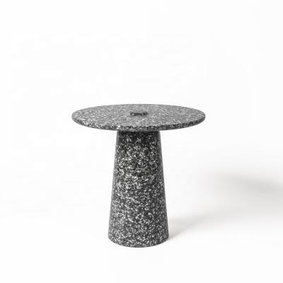 China Nordic luxury simple modern round terrazzo coffee terrazzo living room side table for sale