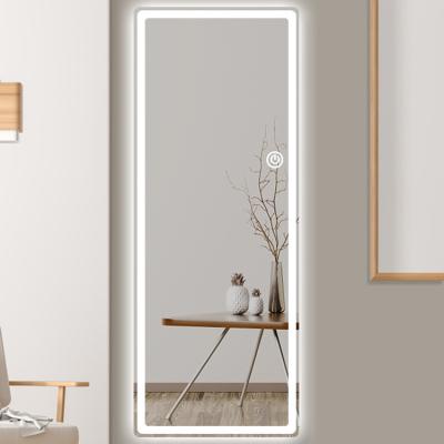 China Square Rectangle Wall Mounted Illuminated Led Mirror Bathroom Lighted Bathroom Led Smart Mirror With Fog Light Function for sale