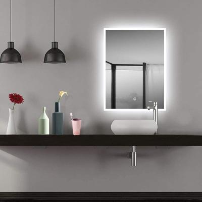 China Modern Wall Smart Lighted Mirror Lighted Bathroom Fog Mirror Led Bathroom Mirror With Led Light for sale