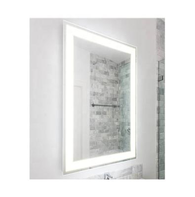 China Illuminated Bath Led Mirror Hotel Bathroom Rectangular Dimmer Wall Mounted Bath Mirror for sale