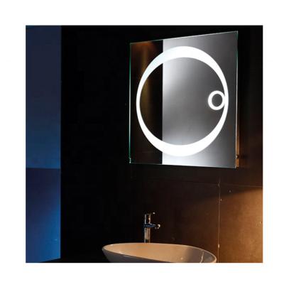 China Silver Furniture Hotel Luminous Fogproof Bathroom Mirrors Led Smart Touch Bath Mirror for sale