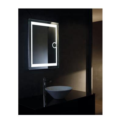 China Hotel Bath Mirror Touch Switch Illuminated Smart Mirror Led Bathroom Wall Mounted Led Mirror for sale