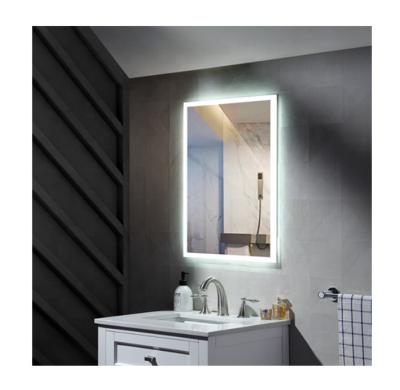 China Vanity Smart Illuminated Toilet Light Bath Mirror Makep Bathroom Mirror With Led Light With Usb Shaving Socket for sale