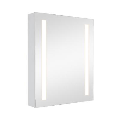 China Illuminated Luxury Led Mirror On The Mirror Door Bathroom Mirror Light Double Side Cabinet for sale