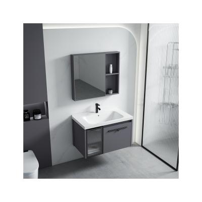 China Environmental Friendly Good Price Of Good Quality Modern Furniture Bathroom Mirror Cabinet With Washing Basin for sale