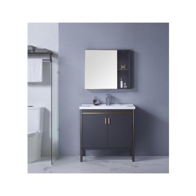 China Environmental Friendly Cheap Factory Price Eco-friendly PVC Plywood Bathroom Storage Cabinet With Smart Mirror for sale