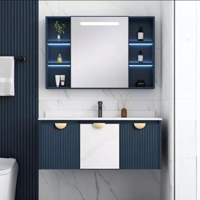 China Environmental Friendly Manufactures Direct luxury LED light custom aluminum bathroom cabinet for hotel bathrooms, home bathrooms for sale