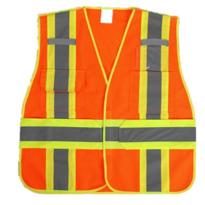 China Road Safety Construction Security Force High Red Cross Vest Mesh Strength Vest Hi for sale