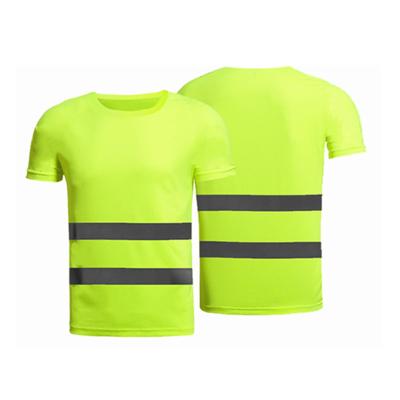 China Water Proof Safety Jackets Hi Strength Shirt T-Shirts Construction T-shirt Reflective Safety Clothing for sale