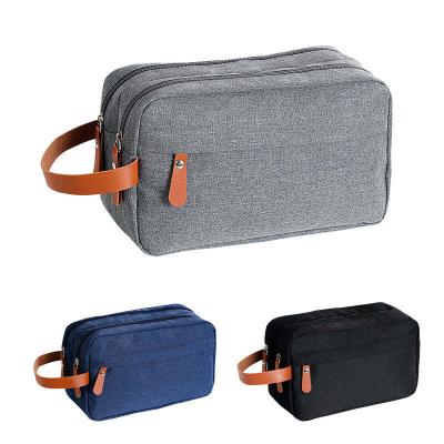 China Wholesale Durable Canvas Travel Waterproof Innovative Luxury Latest Fashion Mens Toiletry Bag Hanging Makeup Brush Pouch Custom Bag for sale