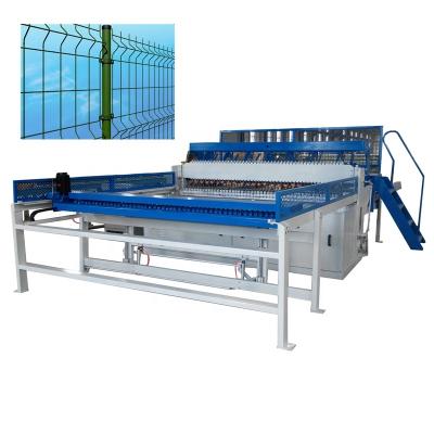 China Wire Grid Panel Or Roll To Mesh Automatic Welded Wire Mesh 3d Fence Panel Machine for sale