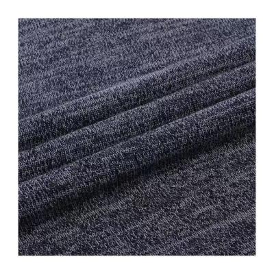 China Thick stretch autumn and winter needlework polyester rayon spandex roving hacci sweater fabric for sale