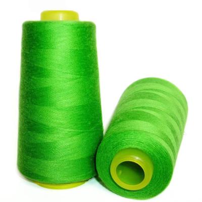 China Colorful Shiny High Tenacity Abrasion-Resistant 402 40/2 Polyester 100% Spun Seam Yarn 3000 Yards for sale