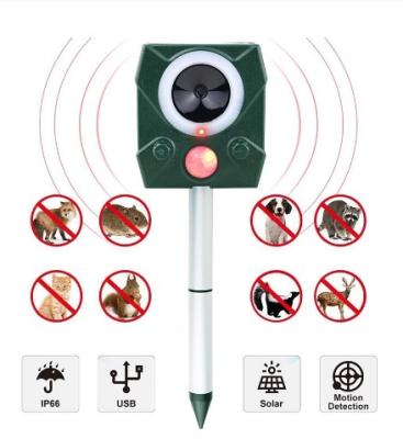 China PIR Sensor Garden Bird Sustainable Solar Powered Ultrasonic Animal Reflector Repel Bird For Garden for sale