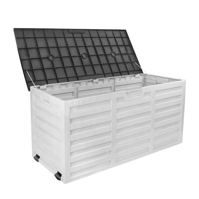 China Garden folding outdoor storage box, garden lockable plastic storage box, plastic tool box for sale