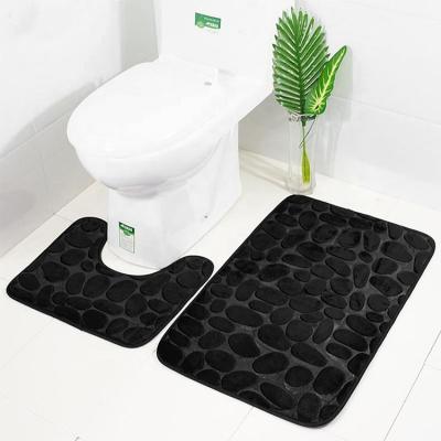 China Soft Plush Shower Bath Foot Mat Bathroom Cover Super Soft Rug 50x80cm for sale