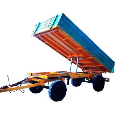 China Durable 7CX-8 Double Axle Tractor Hydraulic Dump Trailer For Sale for sale