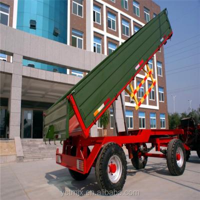 China Durable 7CX-10 Double Axle Tractor Hydraulic Dump Trailer For Sale for sale