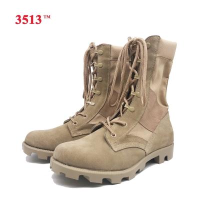 China Anti-smell sand color nubuck ankle desert leather combat boots for men shoes for sale