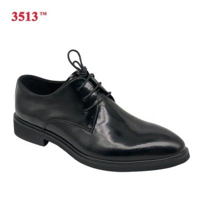 China Black Genuine Rubber Sole Office Shoes Patent Leather Anti-odor Formal Shoes For Men for sale