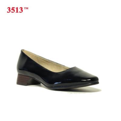 China Black Shiny Leather Anti-Smell Women Fashion Shoes Ladies Pumps Dress Heel Shoes for sale