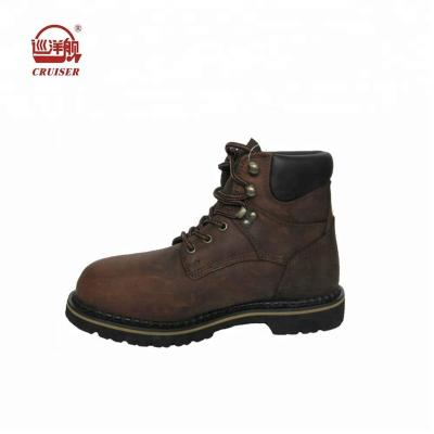 China Anti-odor occupational safety goodyear welted shoes with steel toe for work for sale