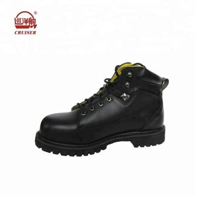 China Wholesale Steel Toe Police Leather Shoes Work Goodyear Boots for sale