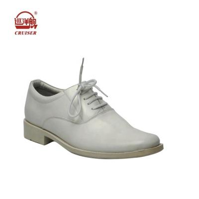 China Formal Genuine Leather White Anti-Smell Policeman Navy Platform Shoes Men's Wholesale for sale