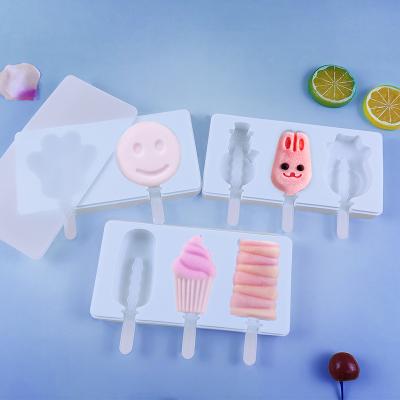 China Sustainable Popsicle Molds Kids Easy Release Silicone Popsicle Molds BPA Free Homemade Ice Cream Mold Reusable Popsicle Maker for sale