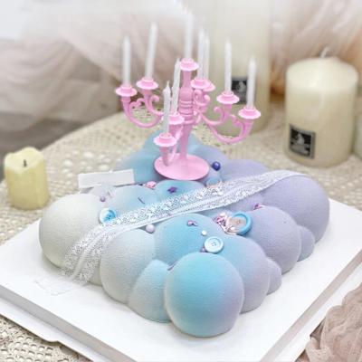 China Sustainable 3D Cloud Shape Mousse Cake Mold Silicone Mold for Baking Pastry Chocolate Dessert Mold/ for sale