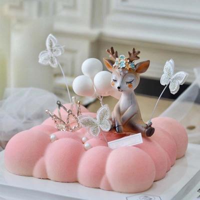 China Viable Silicone Mold For Baking Clouds Mold Chocolate Mousse Cake Dessert Silicone Pastry Cake Molds for sale