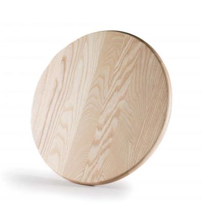 China Large Sustainable Personalized Multi Functional Round Ash Wood Chopping Serving Cutting Board for sale