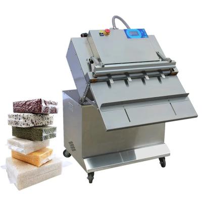 China Food DZQ-600OT Tiltable Plastic PP PE PET 3 Sides Seal Bag Folded Bags External Vacuum Packaging Machine for sale