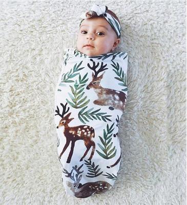 China Breathable Infant Comfy Lemon Printed 0-12Months Sleeping Bags+Hat For Sleeping Bag Baby Sea Floral Envelope For Newborns Supplies for sale