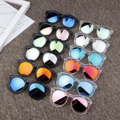 China Fashion sun glasses kids sunglasses boys girls around mujer de gafas de sol baby sun glasses children UV400 glass sun glasses beautiful for sale