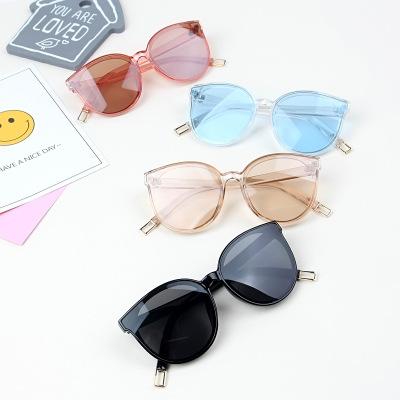 China Fashion Sunglasses Fashion Kids Cat Eye Champagne Sunglasses Boys Girls Brand Retro Designer Mirror Cat Eye Sun Glasses For Children UV400 for sale