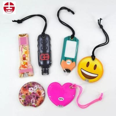 China Plastic Factory Customized OEM Key Chain Fashion Led Color Flashing High Quality Key Chains For Gifts for sale