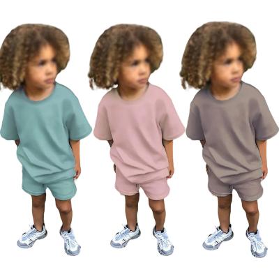 China Casual wholesale cotton short sleeve t-shirts for kids, shorts, pajamas for girls, t-shirts for boys for sale