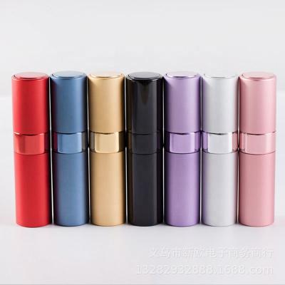 China Personal Care 8MLRotating Spray Bottle Mini Aluminum Portable Perfume Spray Bottle Travel Perfume Sprayer Pump-Easy To Carry - Aluminum for sale