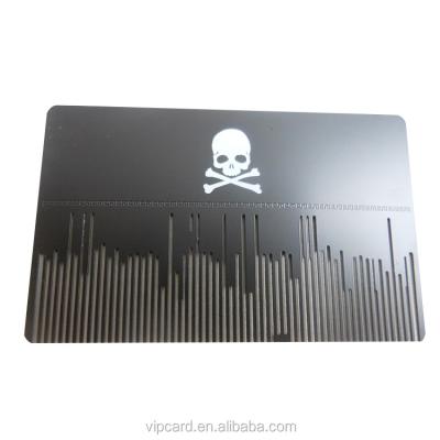 China Business Commerce Custom Design Black Stainless Steel Metal Business Cards for sale