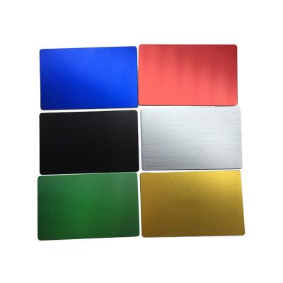 China Wholesale high quality europe standard metal aluminum blank business card for sale