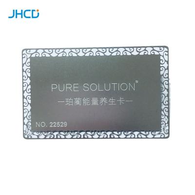 China Hot Selling Stainless or Brass Custom Lacework Printing Metal Business Cards for sale