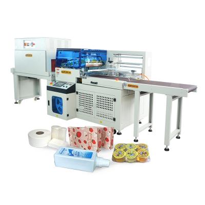 China Automatic Food Pe Plastic Film Heat Shrink Tunnel Wrapping Packaging Machine for sale