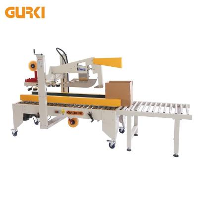 China Food box folder sealer box fold sealing machine vending conveyor carton box package sealer folding carton machine for sale